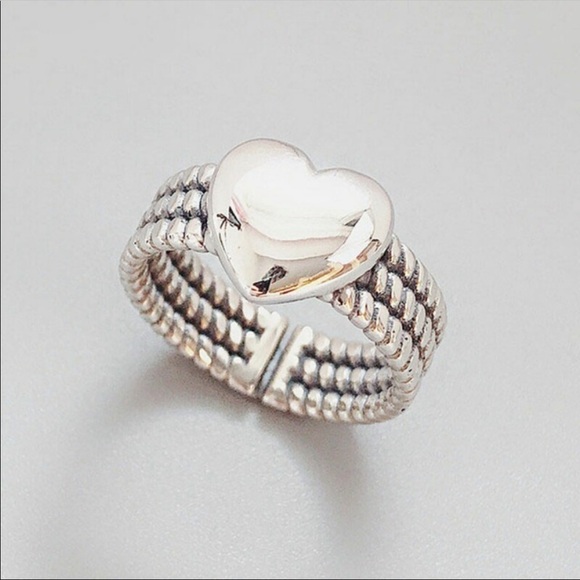 ⭐️ NEW Minimalist 925 Sterling Silver Heart Ring - Picture 6 of 10